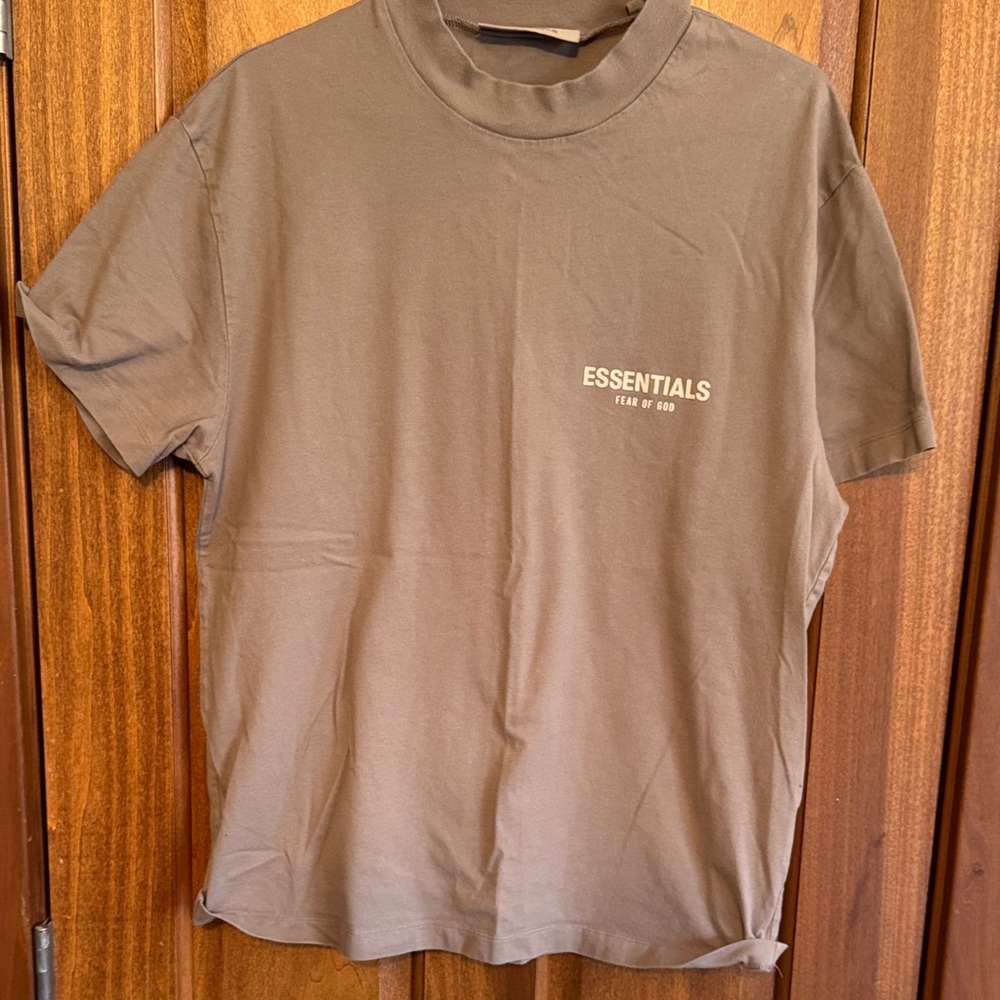 Essentials Tan Short Sleeve Men's Tee